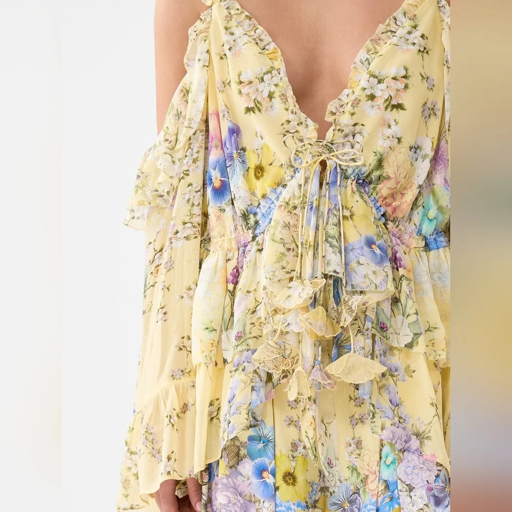 Camilla cold shoulder ruffle top - Picture 4 of 15